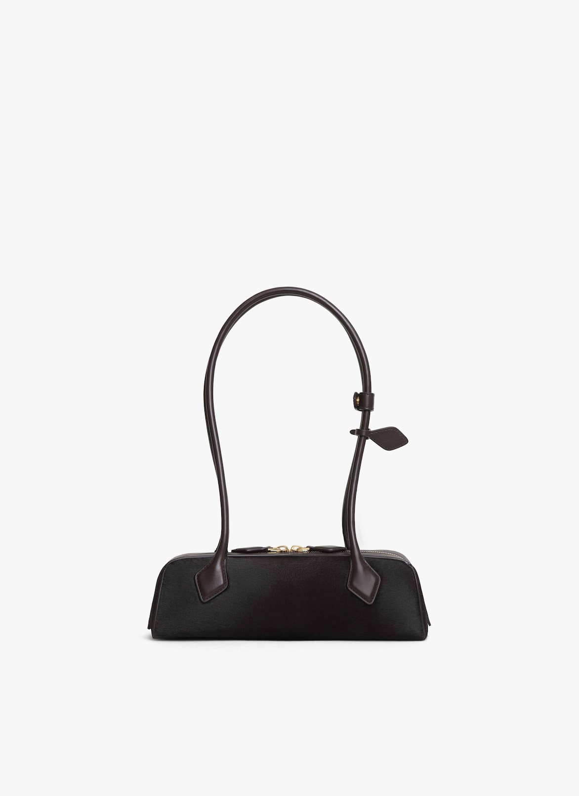 LE TECKEL SMALL BAG IN HAIRCALF ALAÏA CHOCOLATE LE TECKEL SMALL BAG IN HAIRCALF